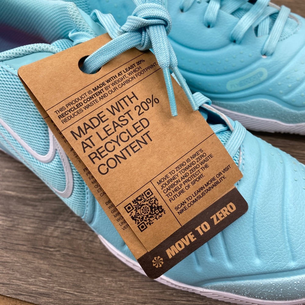 Nike Tiempo Legend 10 Academy IC Mens 9.5 Light Blue Indoor Soccer DV4341-401 - Picture 9 of 10
